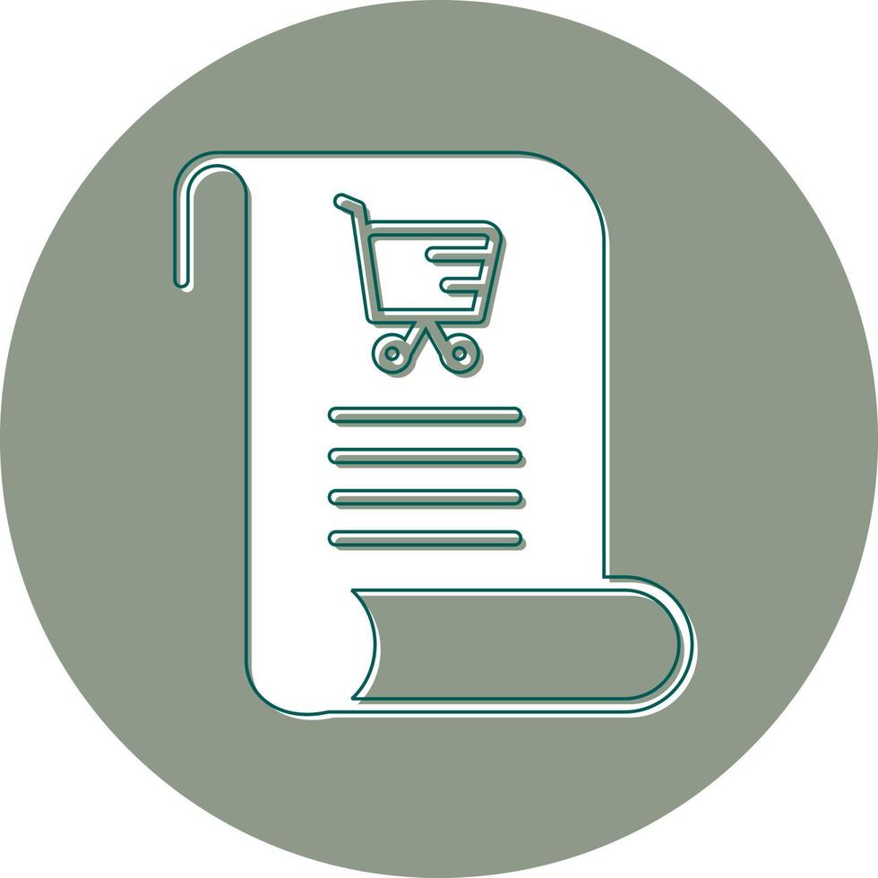 Shopping List Vector Icon