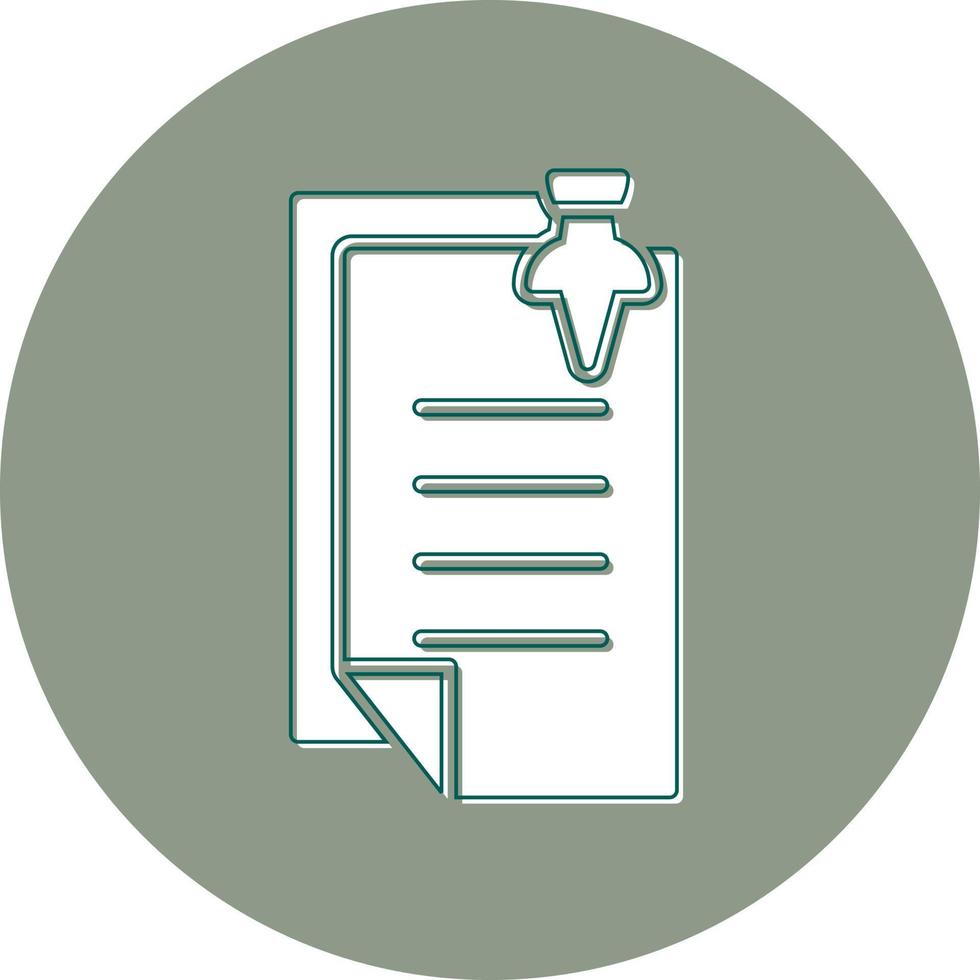Pin Notes Vector Icon