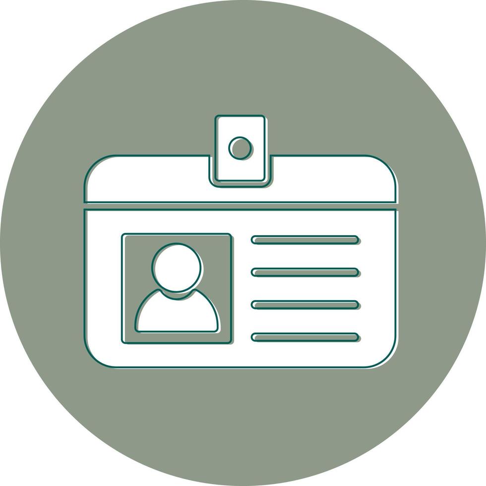 Identification Card Vector Icon