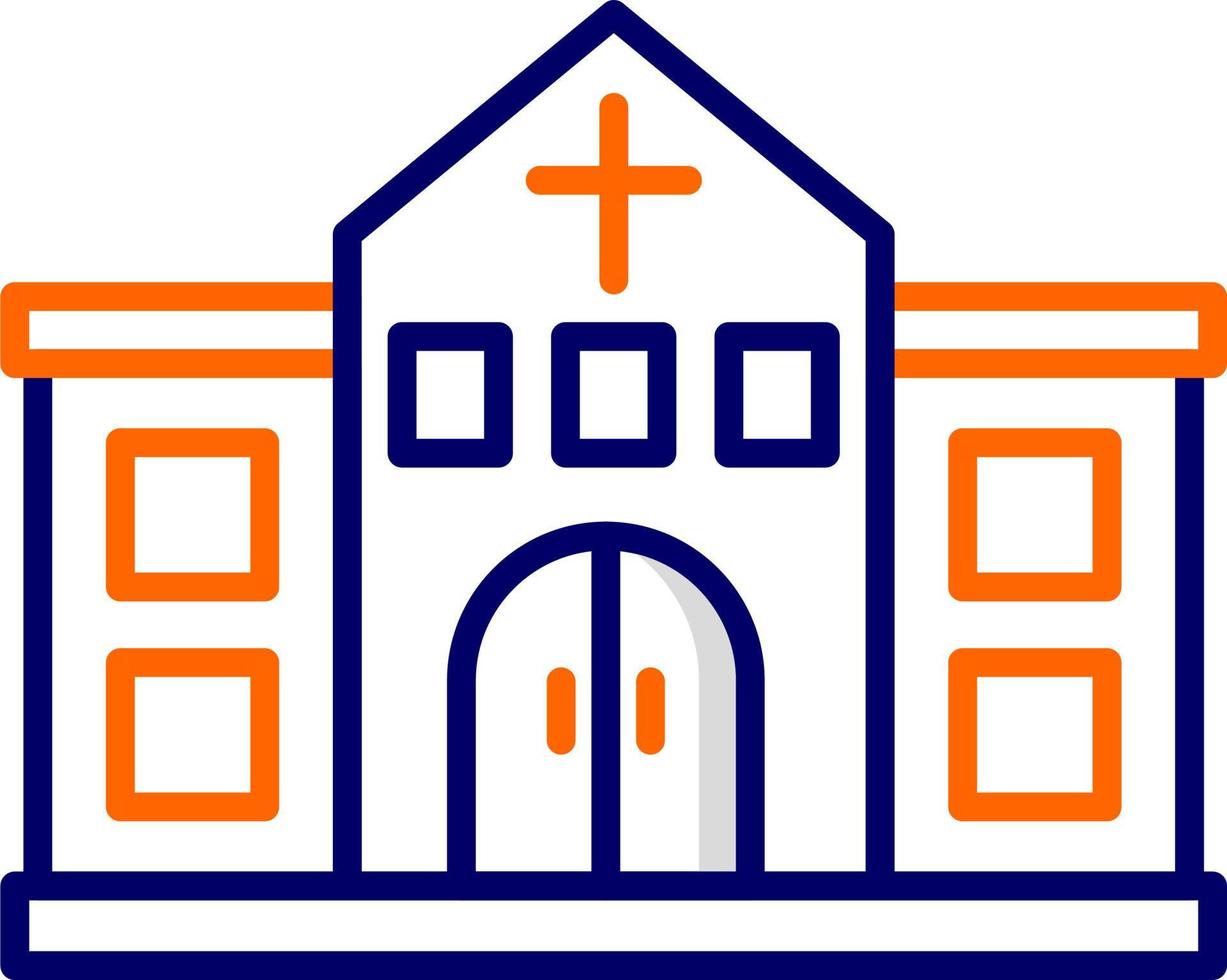 icono de vector de iglesia