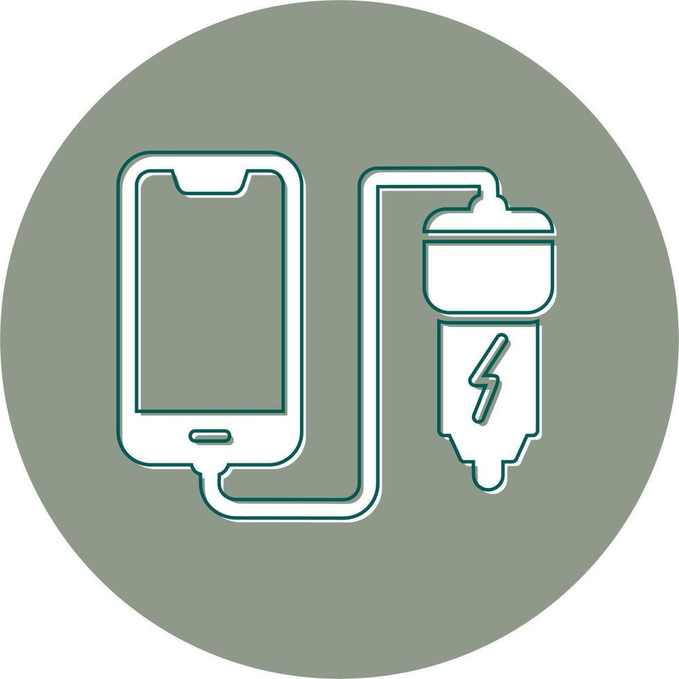 Car phone charging Vector Icon