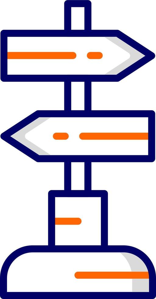 Sign Post Vector Icon