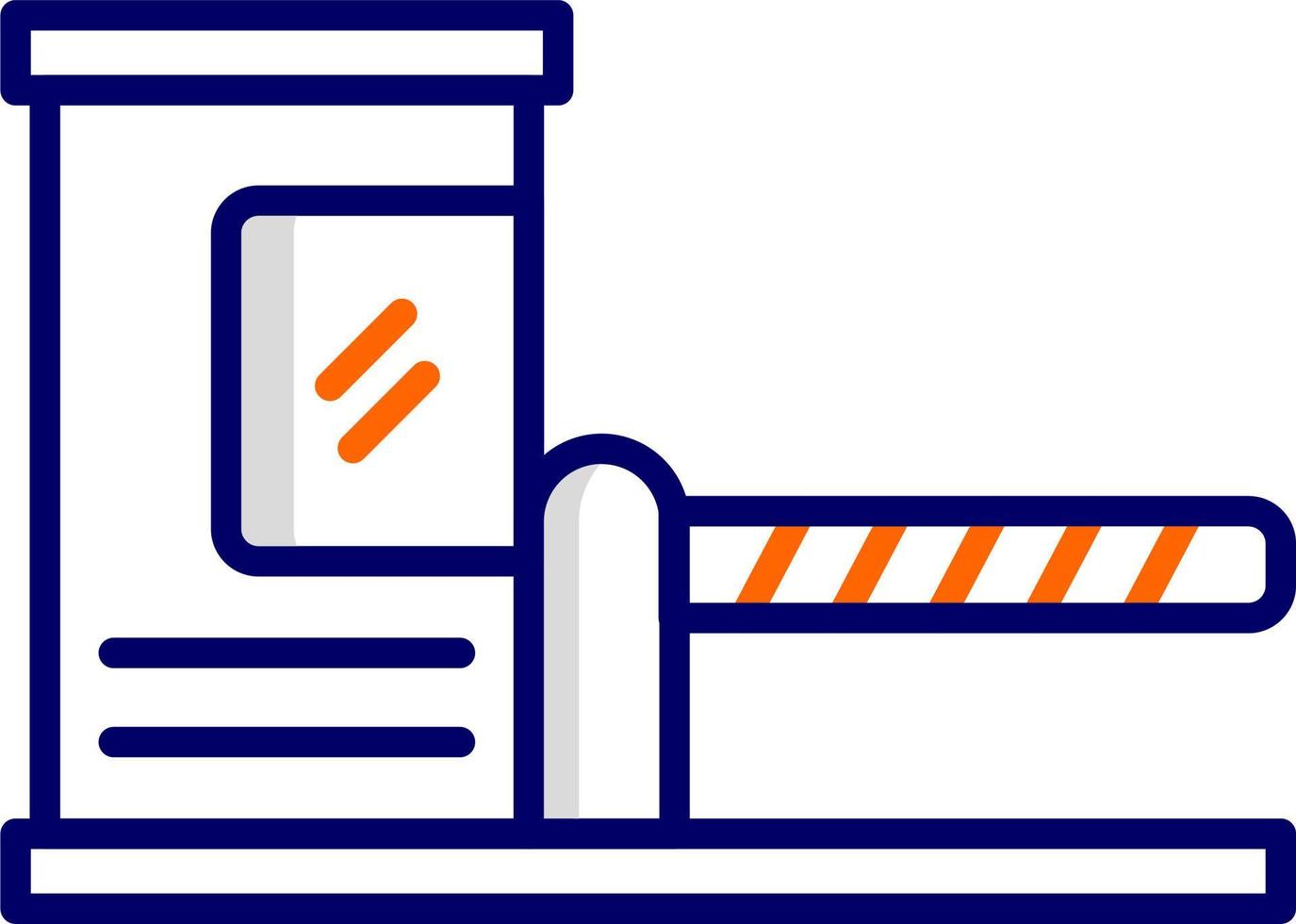 Parking Barrier Vector Icon