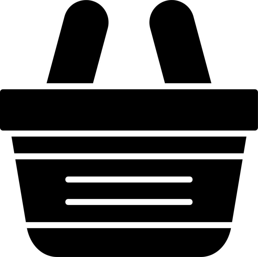 icono de vector de cesta de compras