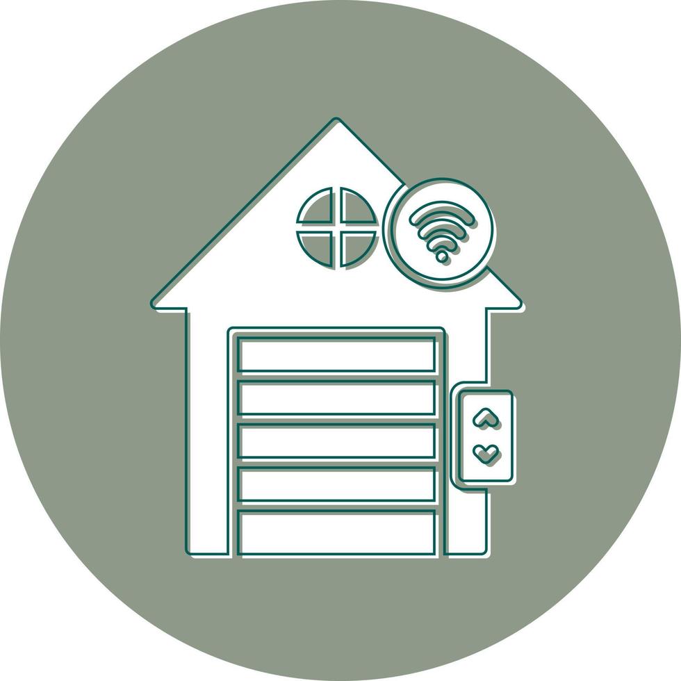 Smart Garage Vector Icon