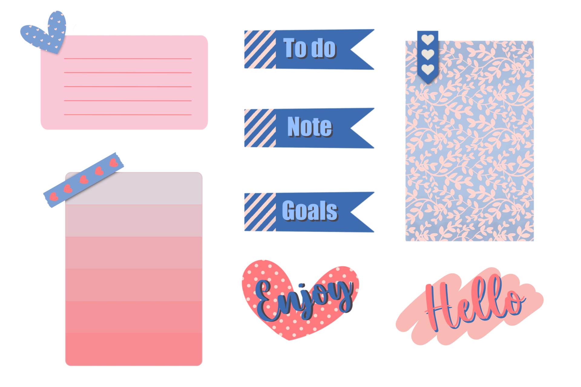 Notepad Sticker Set For Planner Diary 19992271 PNG notepad-sticker-set-for-planner-diary-19992271-png