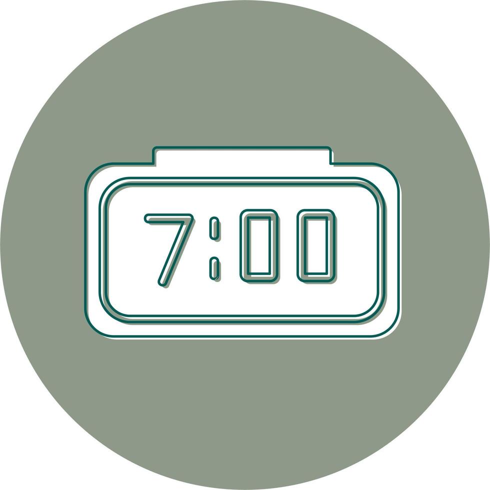 Digital Clock Vector Icon