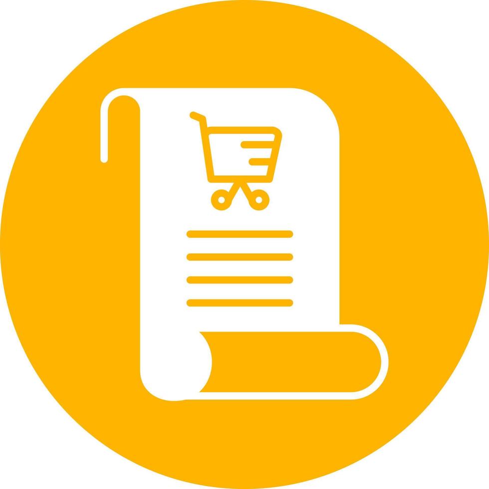Shopping List Vector Icon