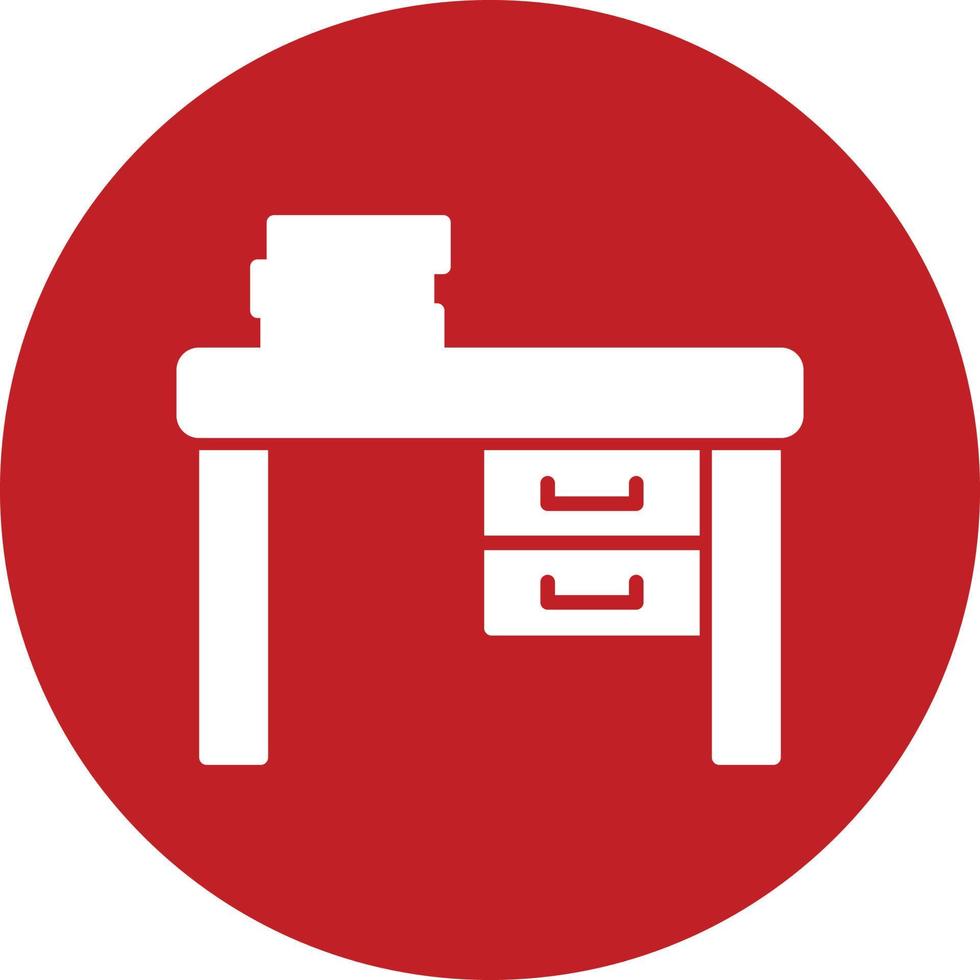 Work Desk Vector Icon