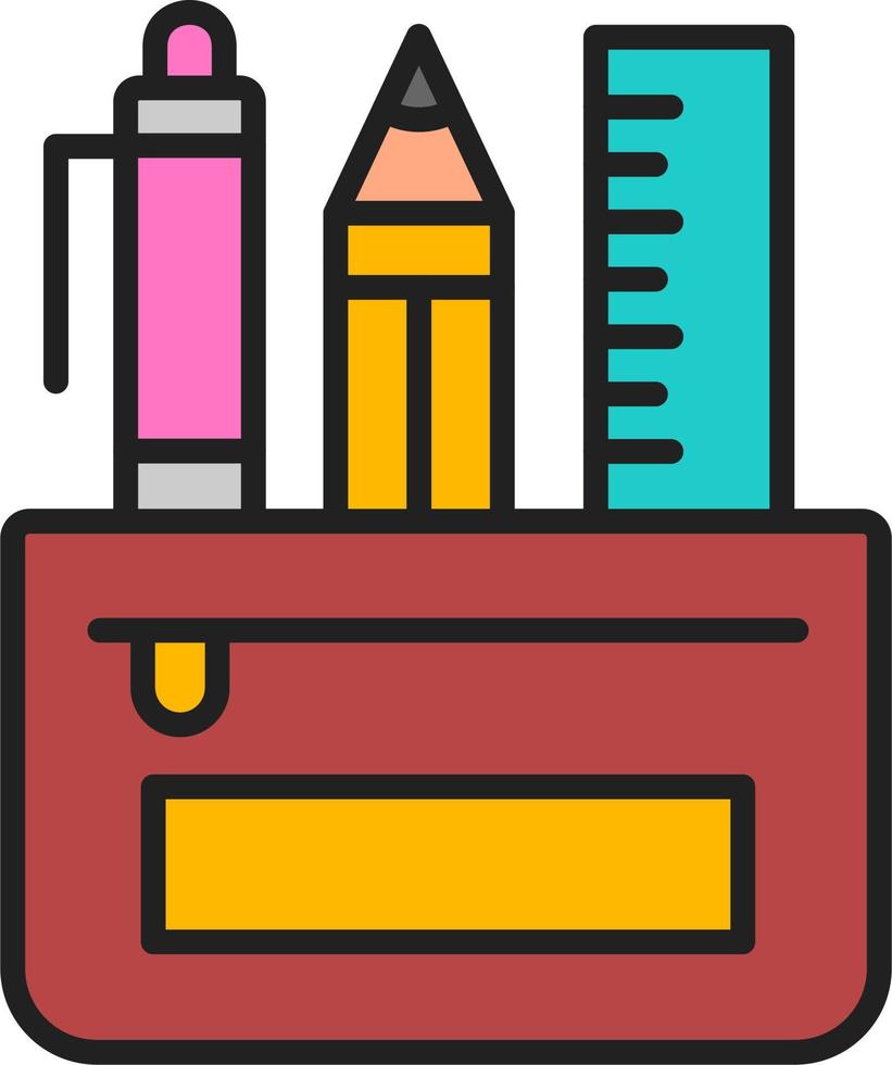 Pencil Case Vector Icon