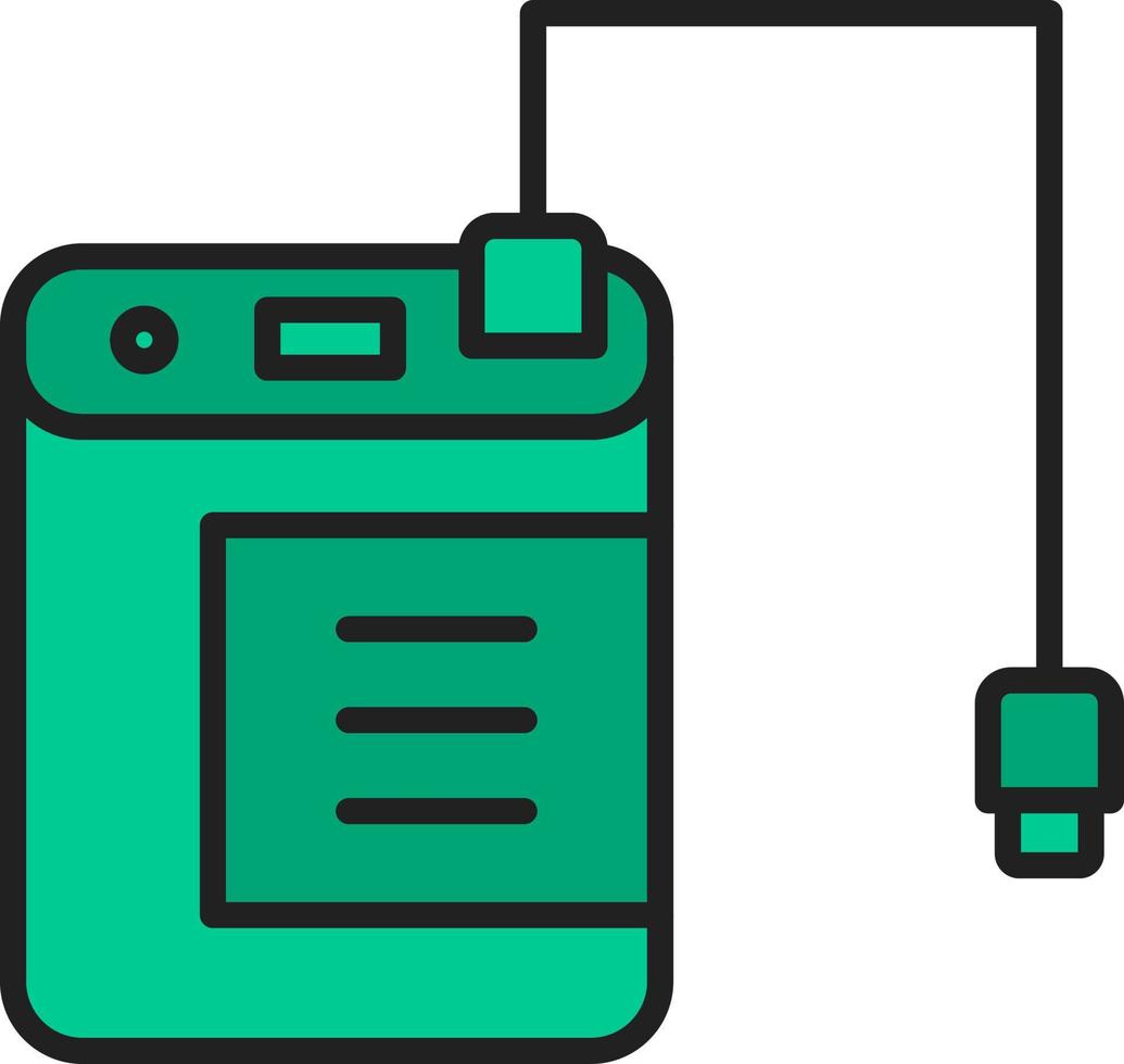 External Hard Drive Vector Icon