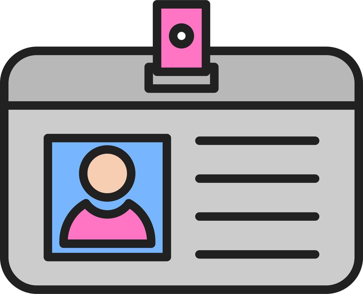 Identification Card Vector Icon