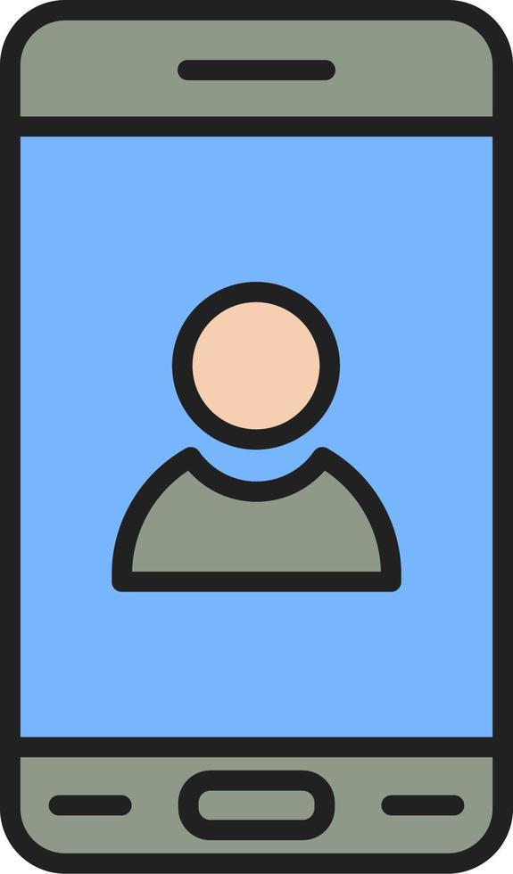 Mobile User Vector Icon
