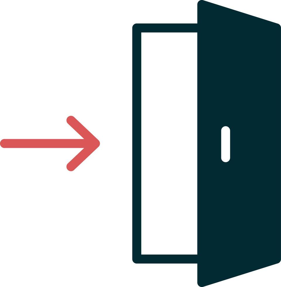 Exit Direction Vector Icon