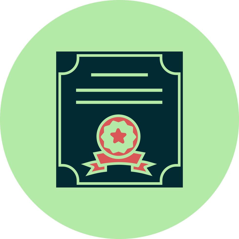 icono de vector de certificado