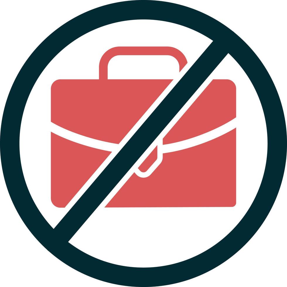 No Work Vector Icon
