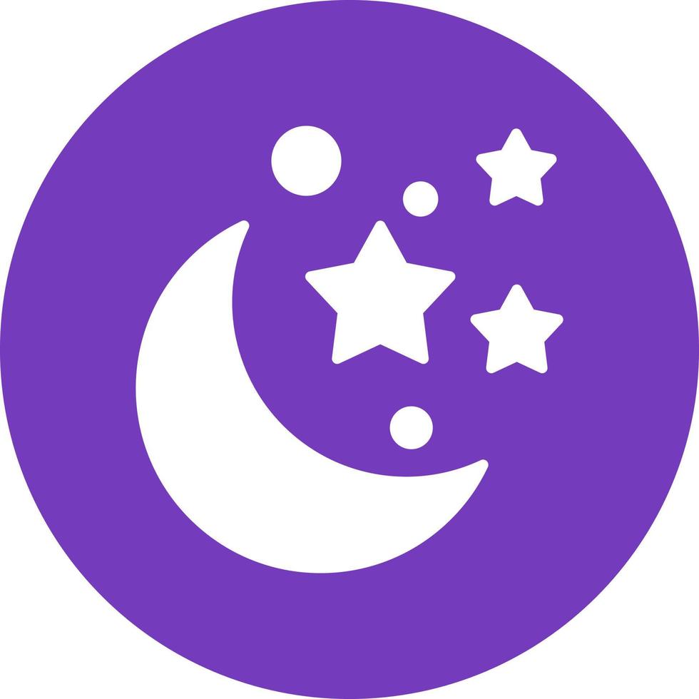 Moon And Stars Vector Icon