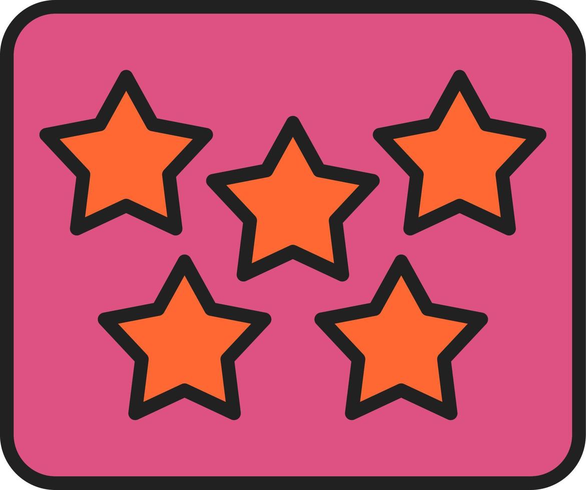 Five Star Vector Icon