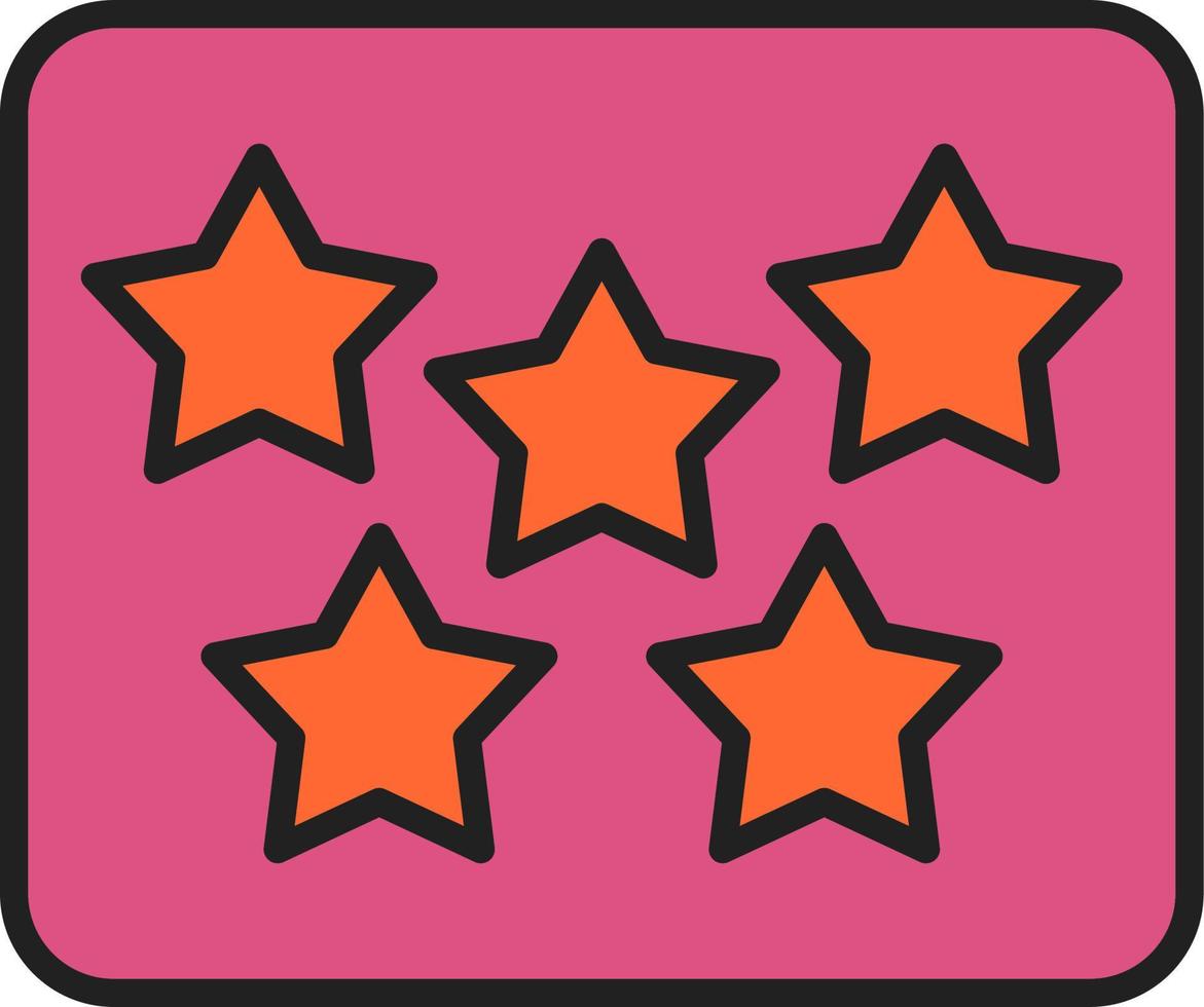 Five Star Vector Icon