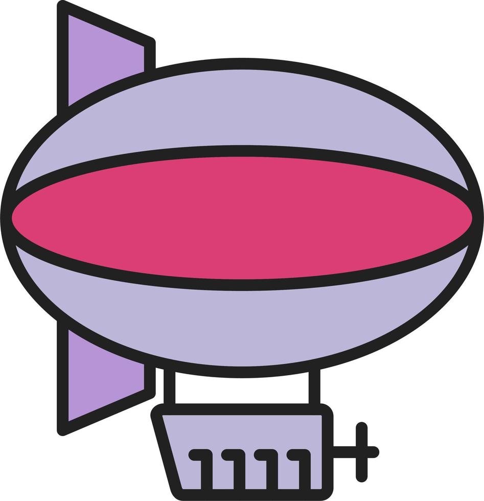 Blimp Vector Icon