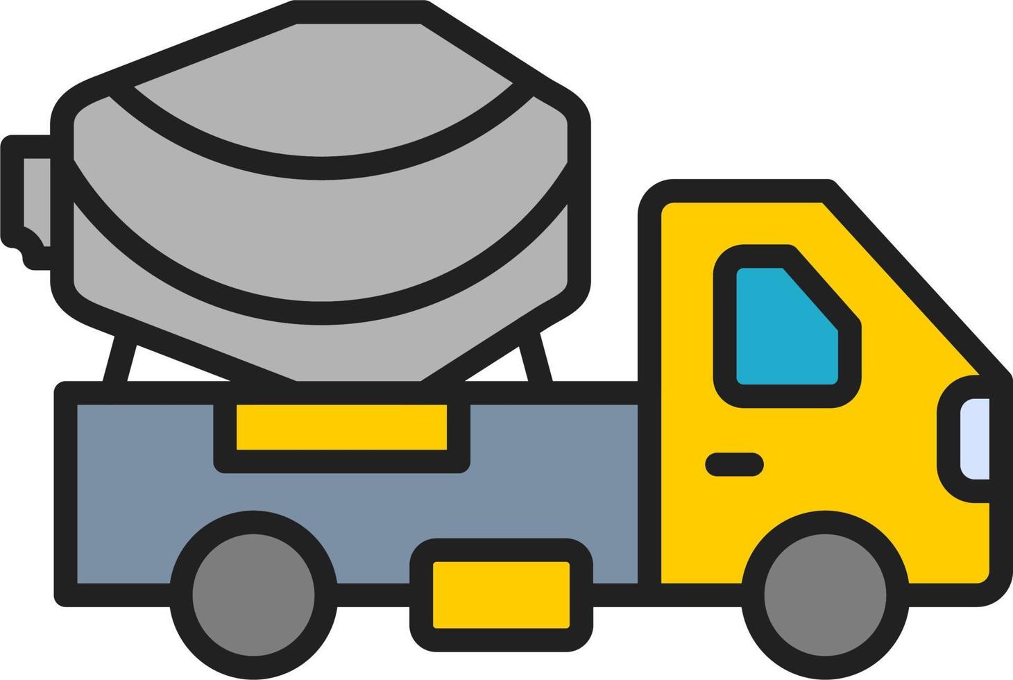 Cement Truck Vector Icon