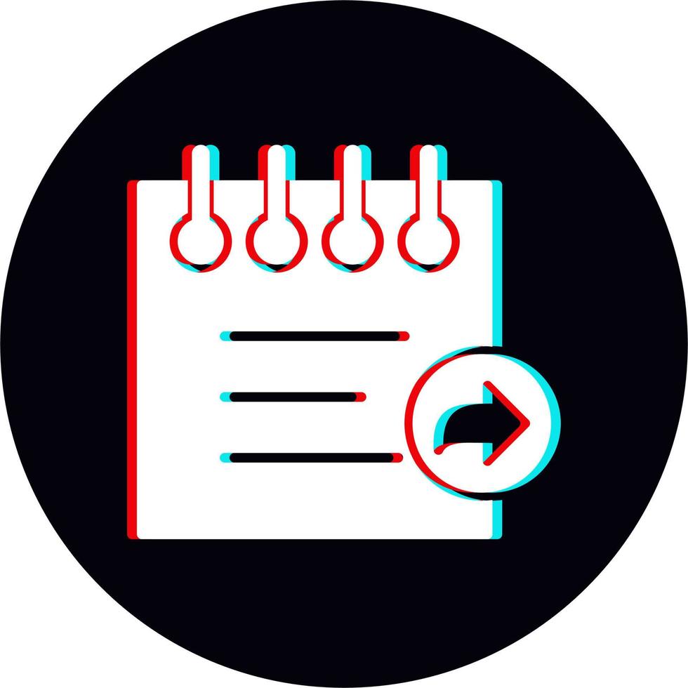 Notes Share Vector Icon