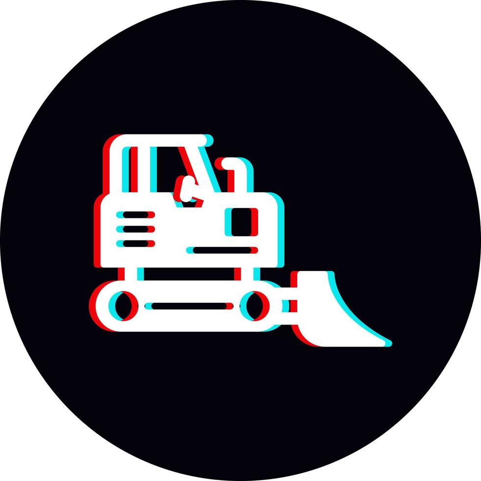 Bulldozer Vector Icon