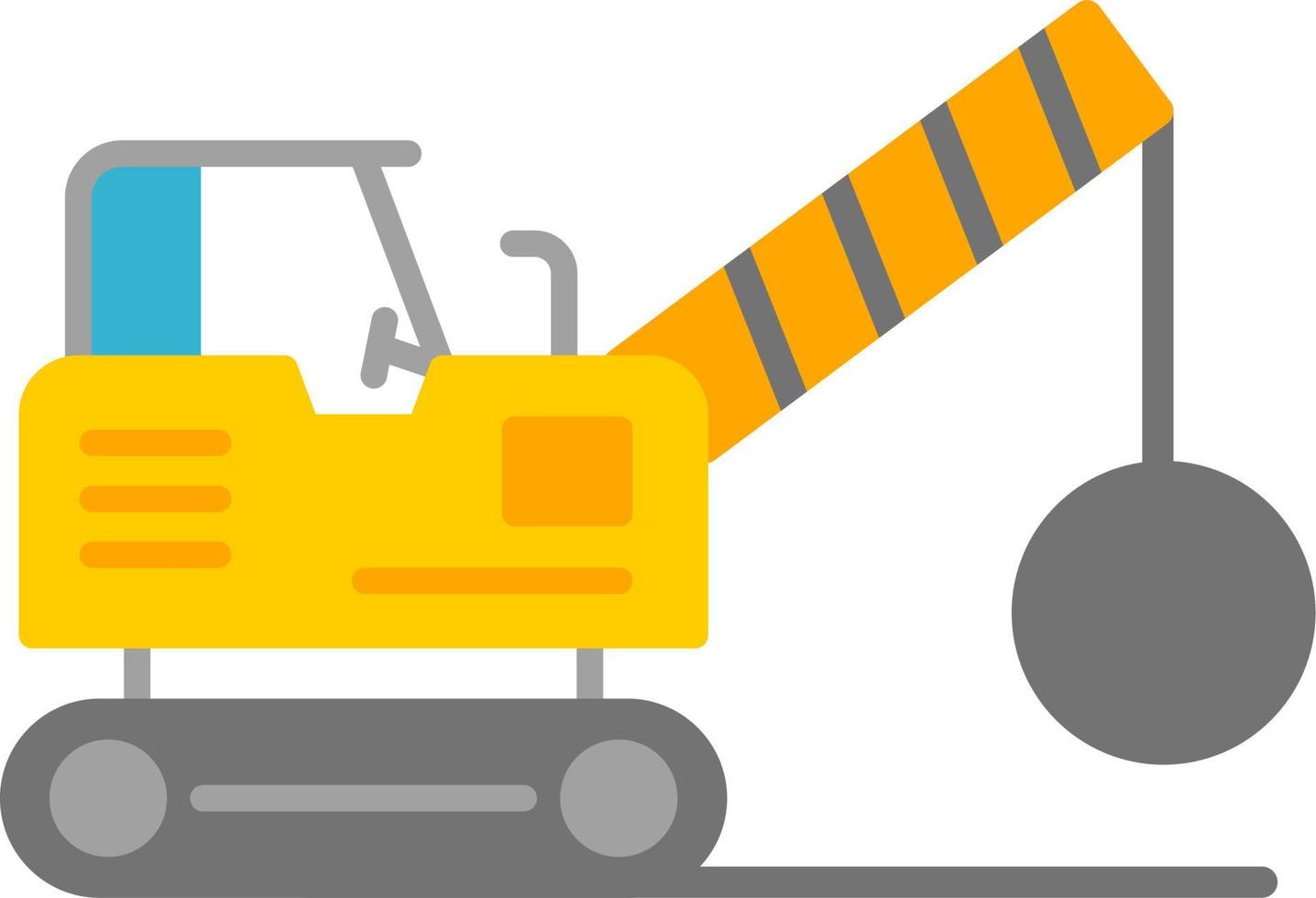 Demolition Truck Vector Icon