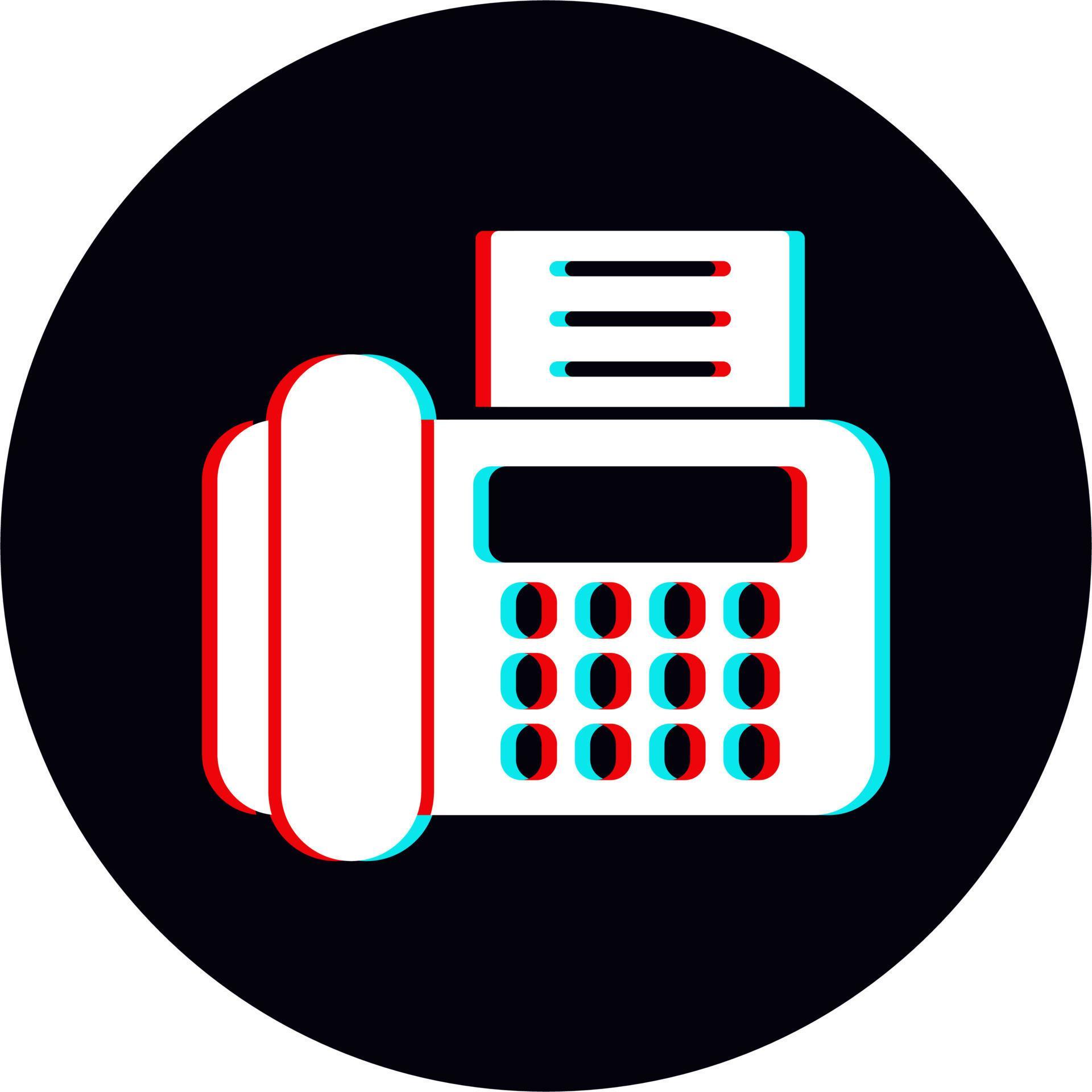 Fax Machine Vector Icon 19993871 Vector Art at Vecteezy