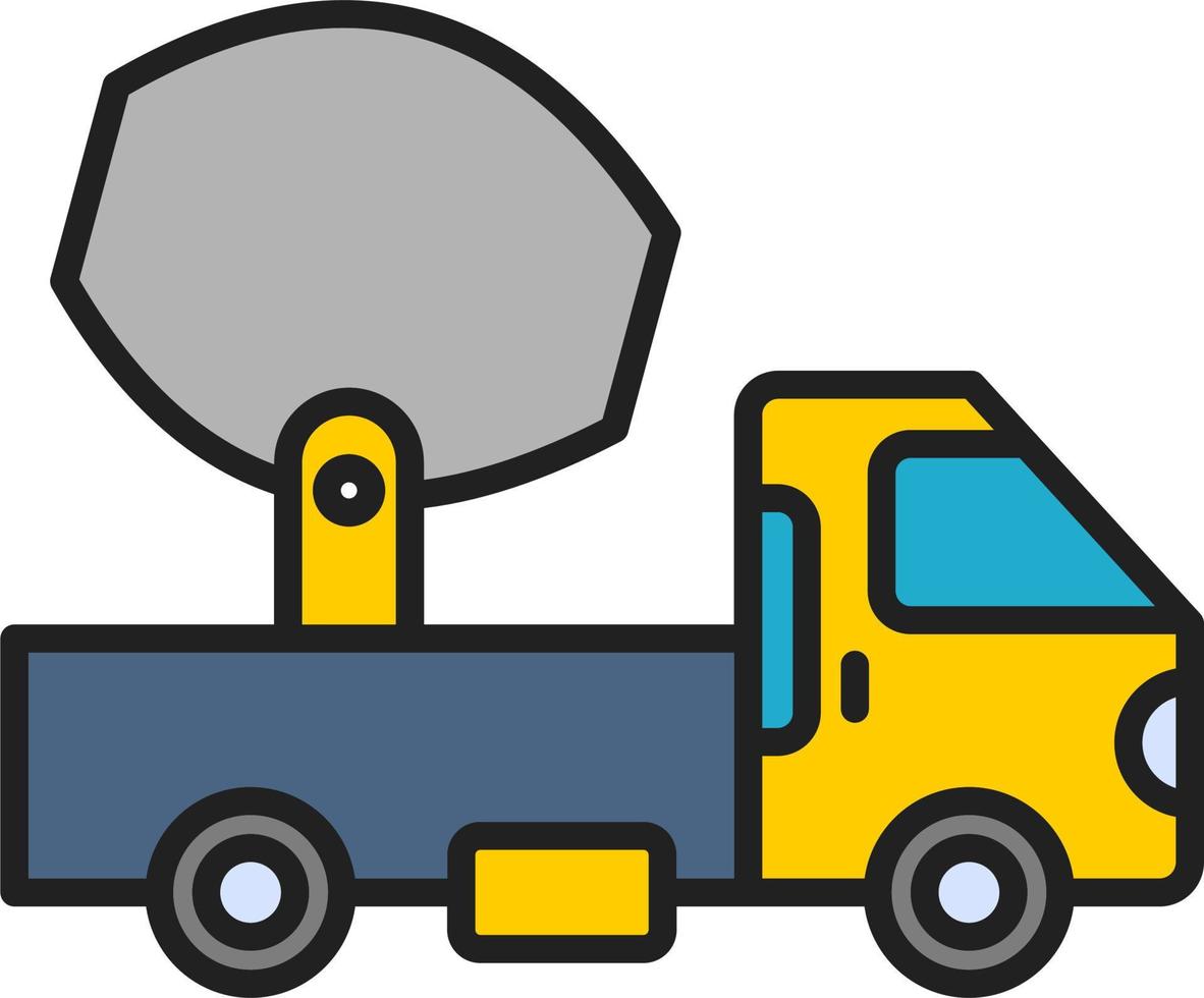 Cement Truck Vector Icon