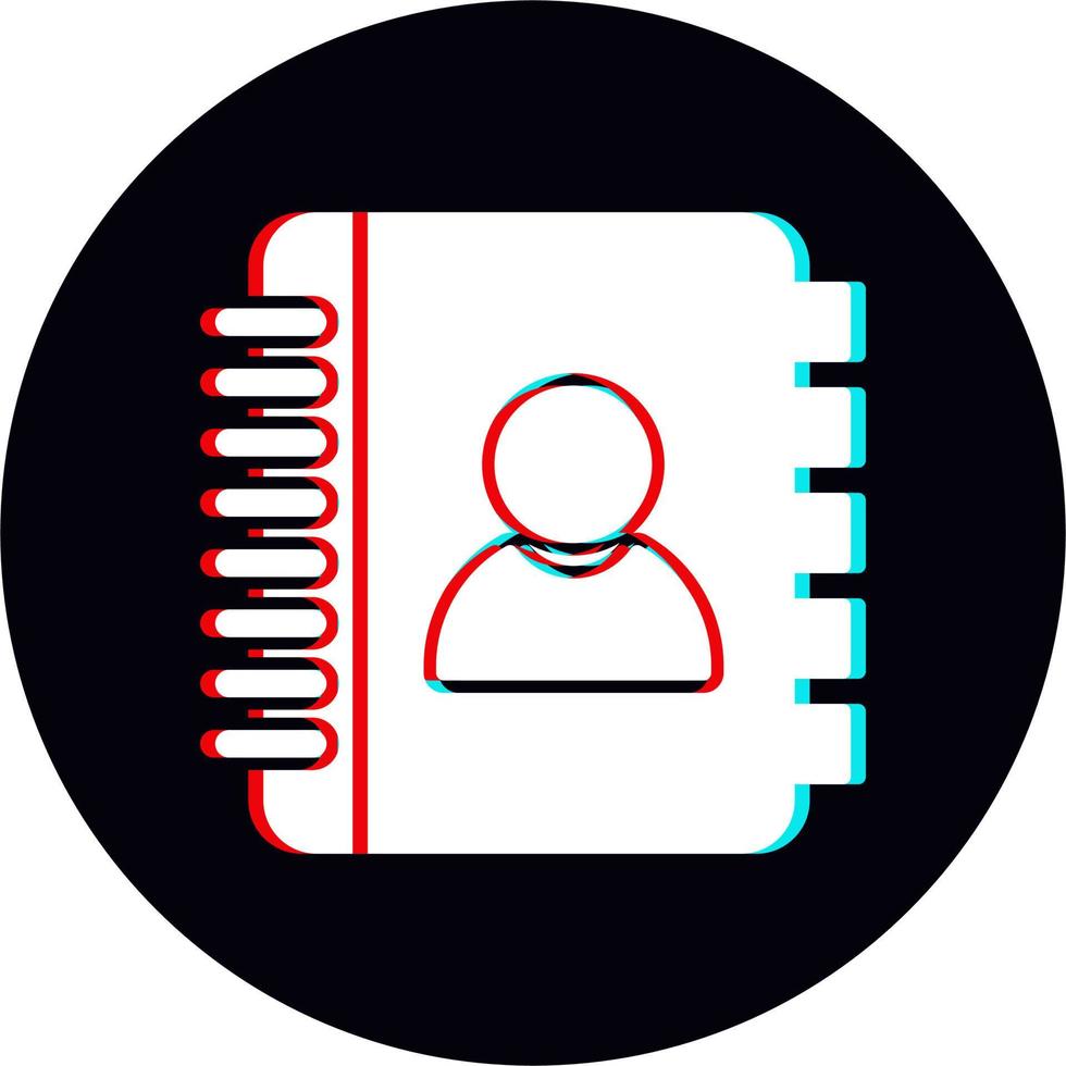 Contact Book Vector Icon