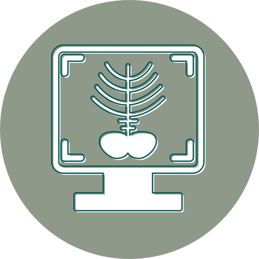 X-ray Bone Vector Icon