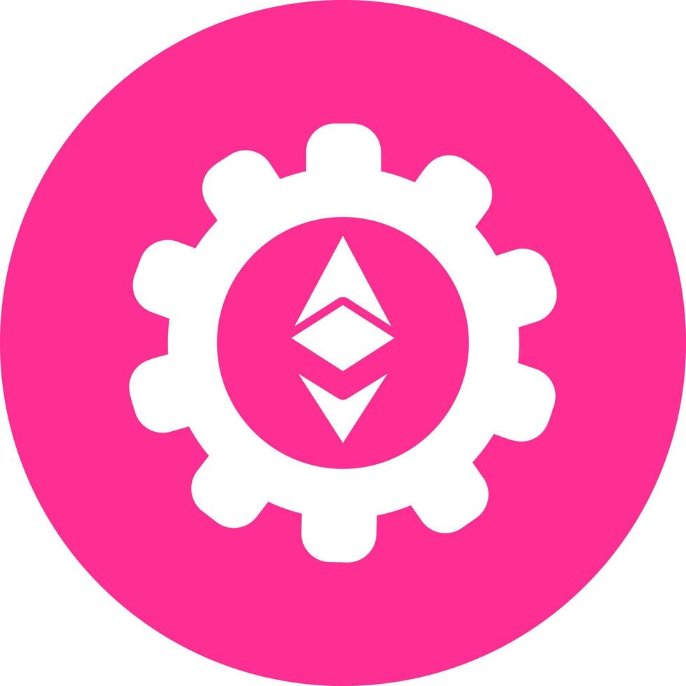 Ethereum Setting Vector Icon