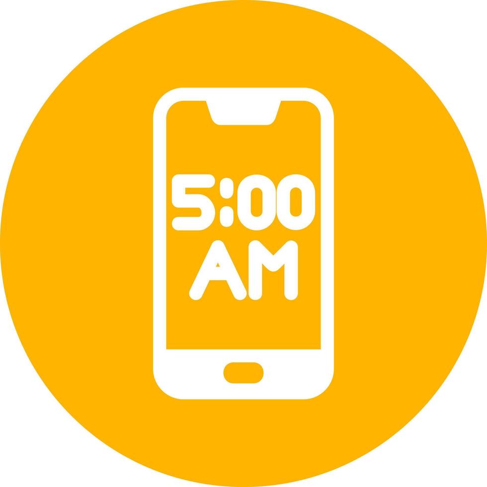 Smartphone Alarm Vector Icon
