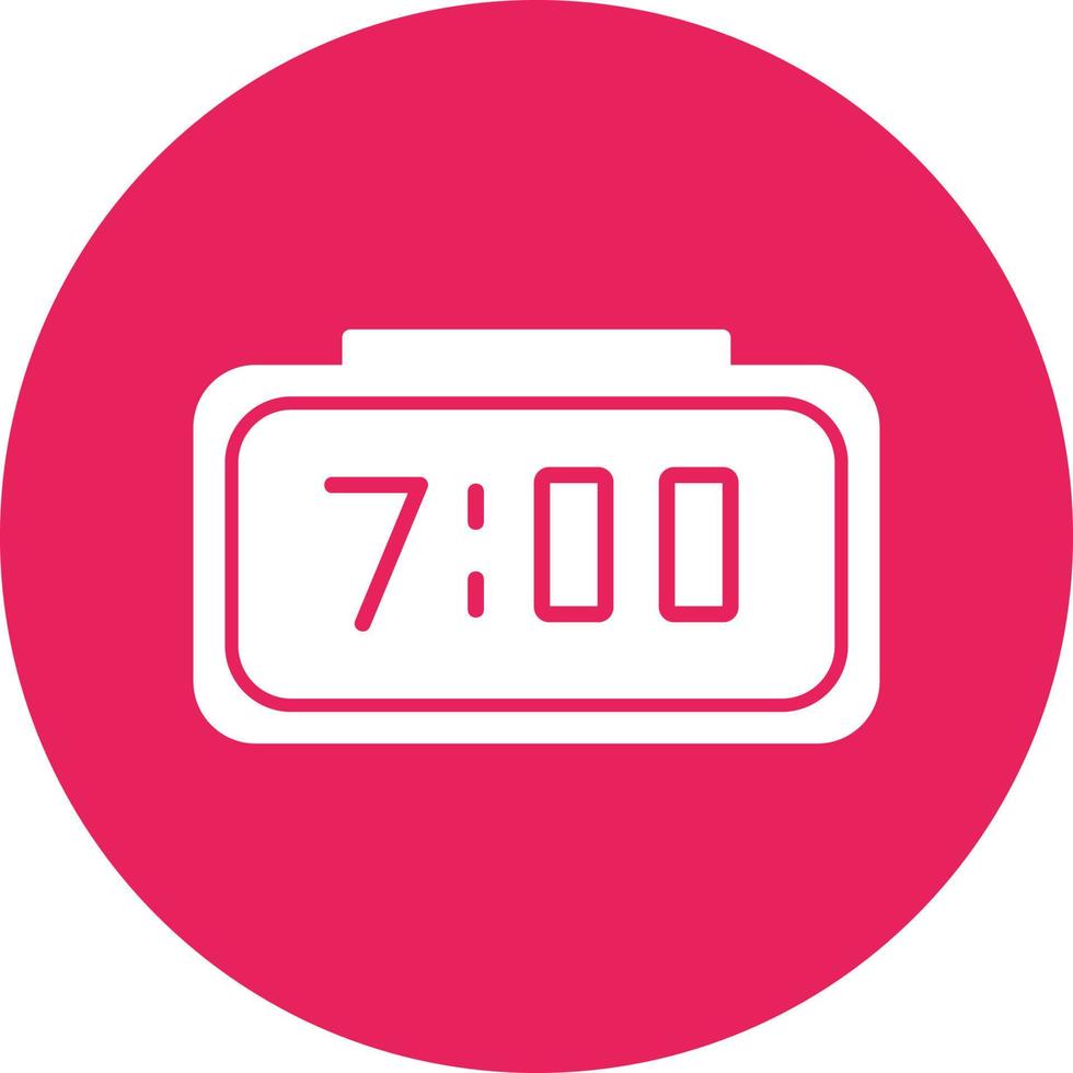 Digital Clock Vector Icon