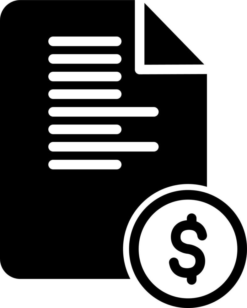 Bill Vector Icon