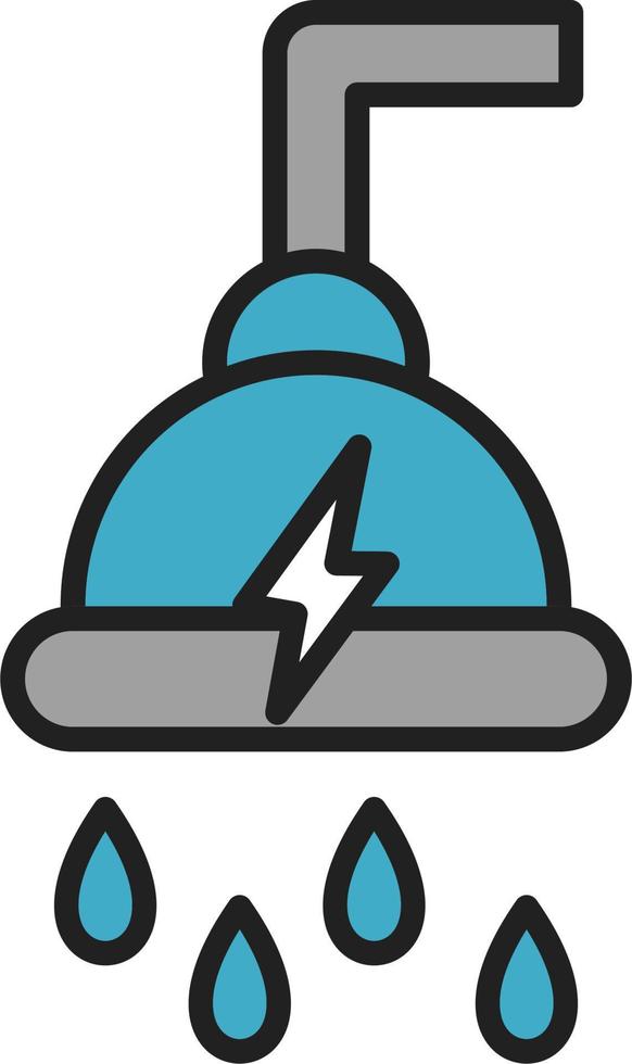Power Shower Vector Icon