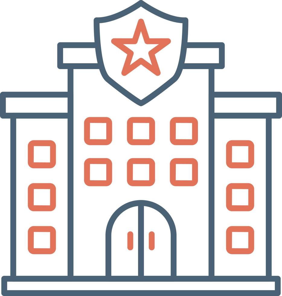 Police Station Vector Icon