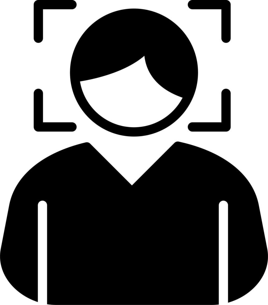 Face Scan Vector Icon