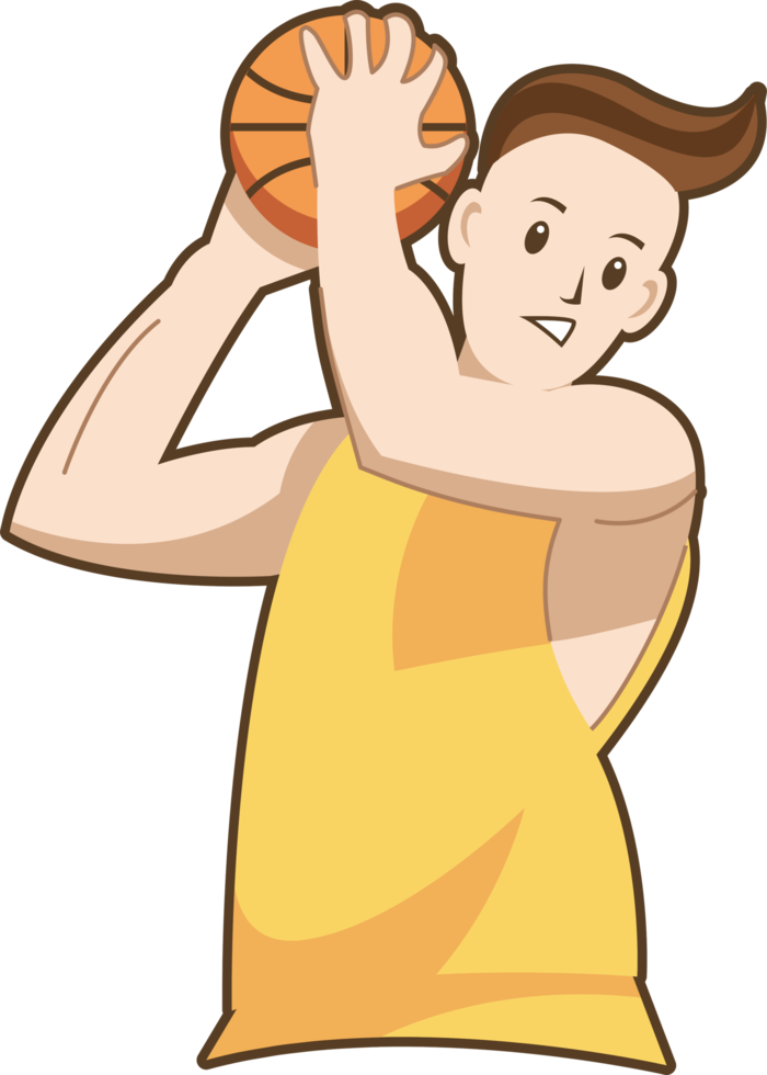 Basketball player png graphic clipart design