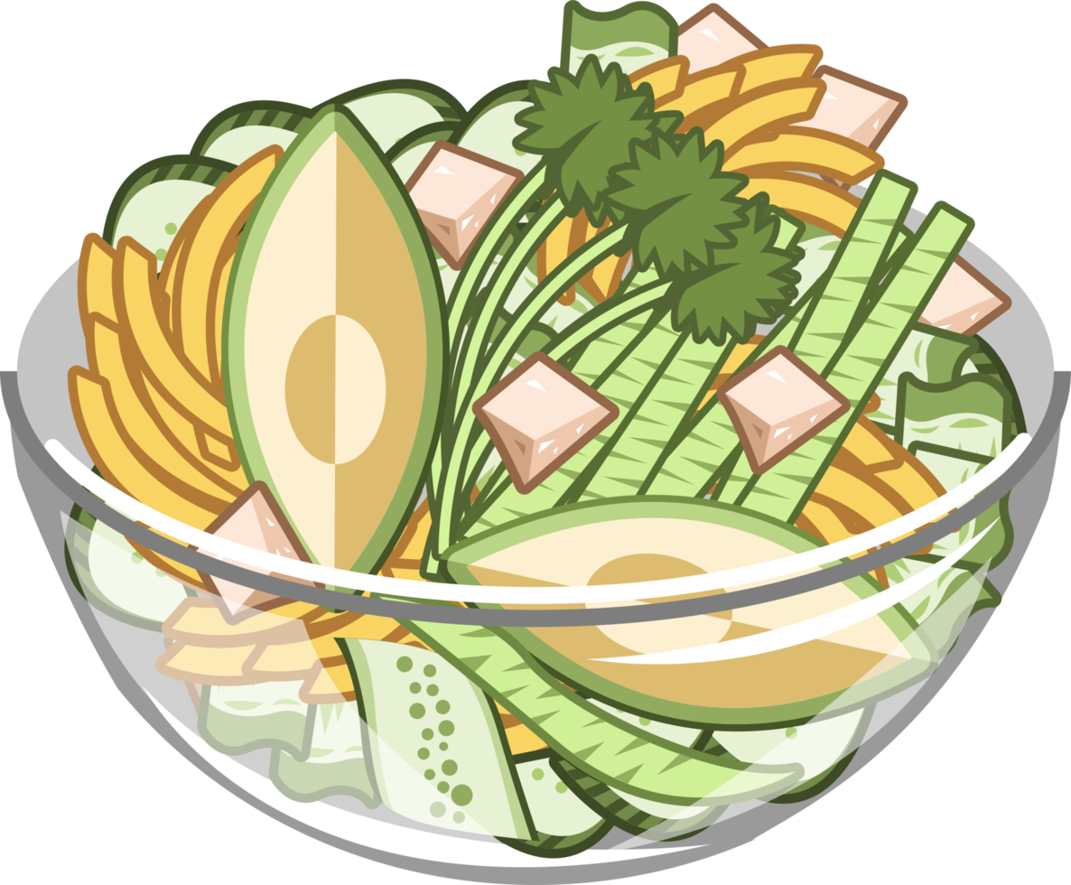 Salad png graphic clipart design