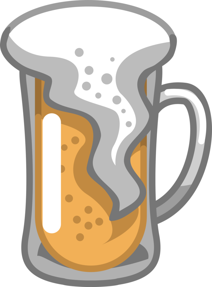 Beer mug png graphic design