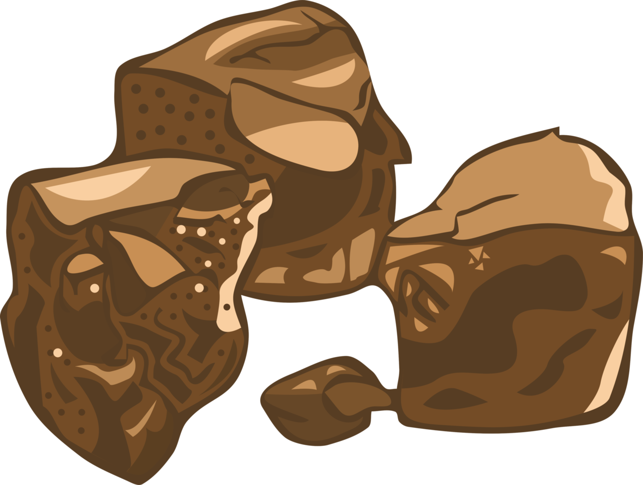 Brownies png graphic clipart design