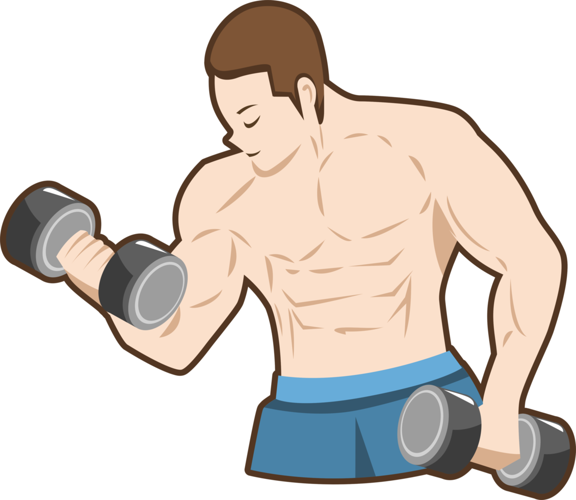 Weight Training png graphic clipart design