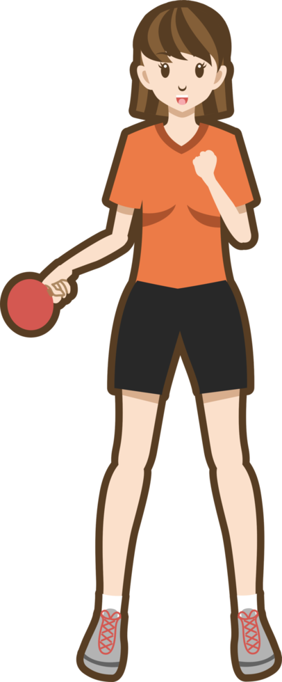 tafel tennis speler PNG grafisch clip art ontwerp