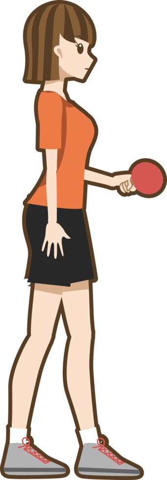 tafel tennis speler PNG grafisch clip art ontwerp