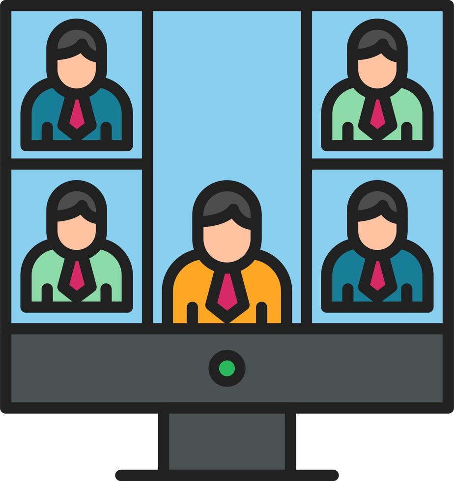 Conference call Vector Icon
