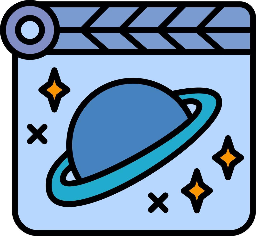 espacio película vector icono