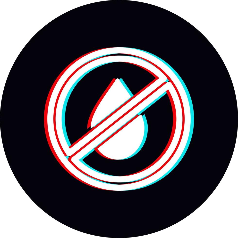 No Water Vector Icon