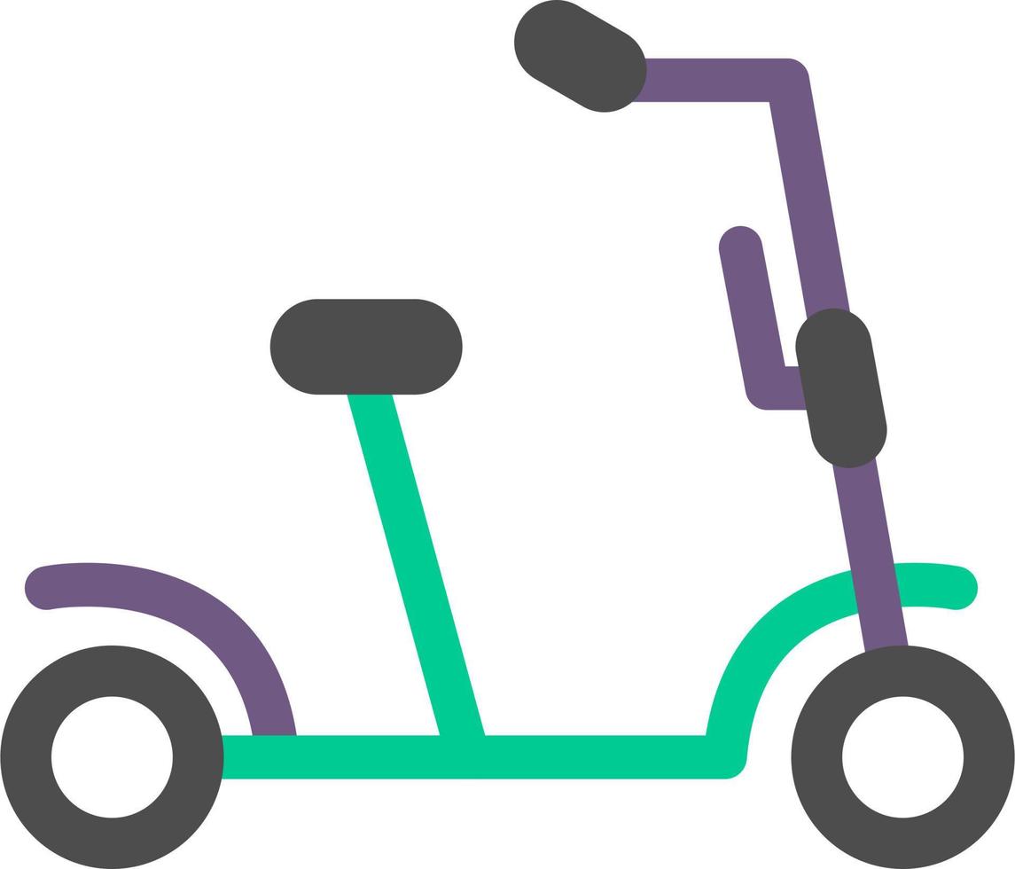 Kick Scooter Vector Icon